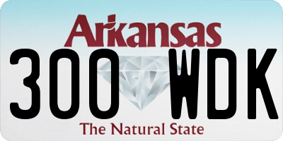 AR license plate 300WDK