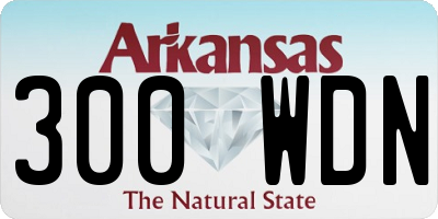 AR license plate 300WDN
