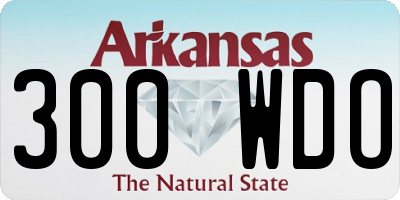 AR license plate 300WDO