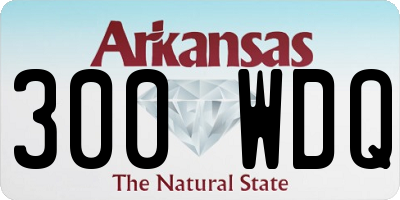 AR license plate 300WDQ