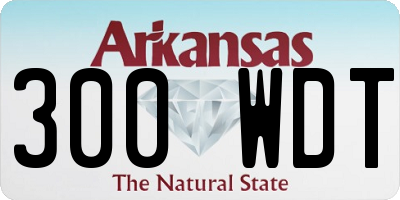 AR license plate 300WDT