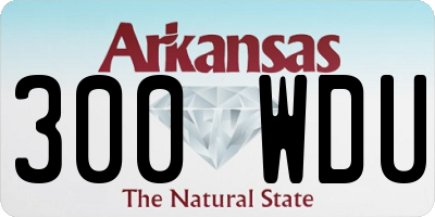 AR license plate 300WDU