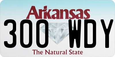 AR license plate 300WDY