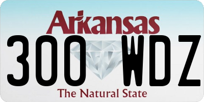 AR license plate 300WDZ