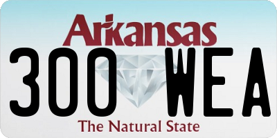 AR license plate 300WEA