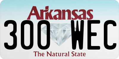 AR license plate 300WEC