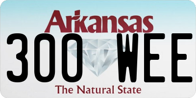 AR license plate 300WEE