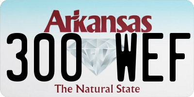 AR license plate 300WEF