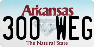 AR license plate 300WEG