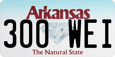 AR license plate 300WEI