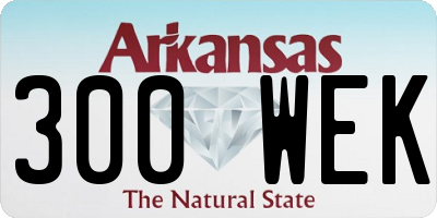 AR license plate 300WEK