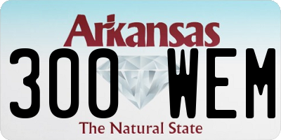 AR license plate 300WEM