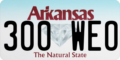 AR license plate 300WEO