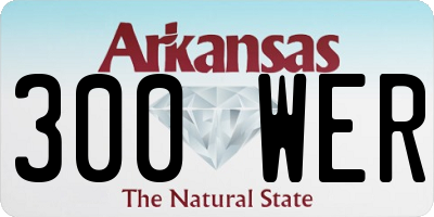 AR license plate 300WER