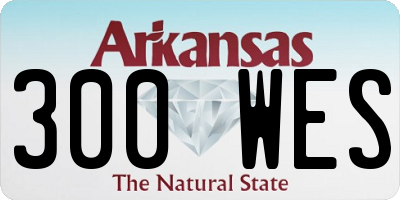 AR license plate 300WES