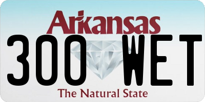 AR license plate 300WET