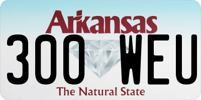 AR license plate 300WEU