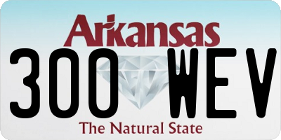 AR license plate 300WEV