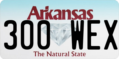AR license plate 300WEX
