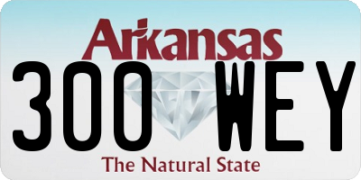AR license plate 300WEY