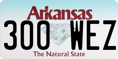 AR license plate 300WEZ