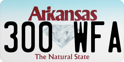 AR license plate 300WFA