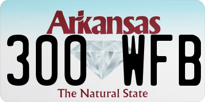 AR license plate 300WFB