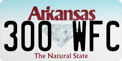 AR license plate 300WFC