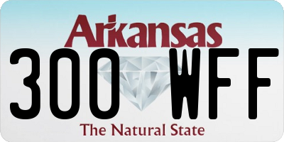 AR license plate 300WFF