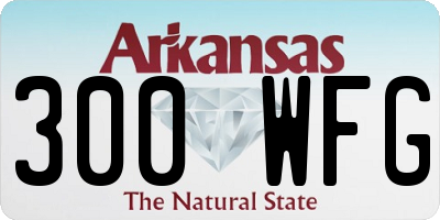 AR license plate 300WFG