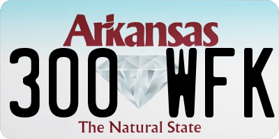 AR license plate 300WFK