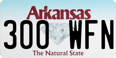 AR license plate 300WFN