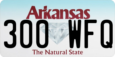 AR license plate 300WFQ