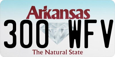 AR license plate 300WFV
