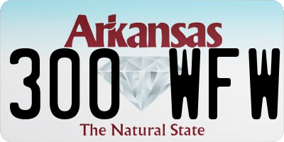 AR license plate 300WFW