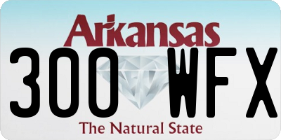 AR license plate 300WFX