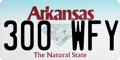 AR license plate 300WFY
