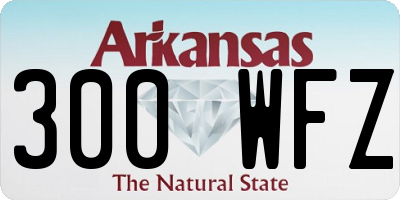 AR license plate 300WFZ