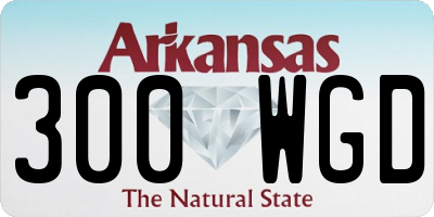 AR license plate 300WGD