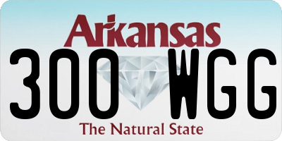 AR license plate 300WGG