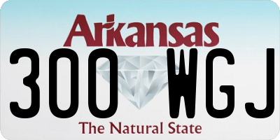 AR license plate 300WGJ