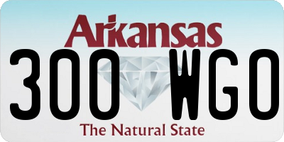 AR license plate 300WGO