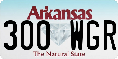 AR license plate 300WGR