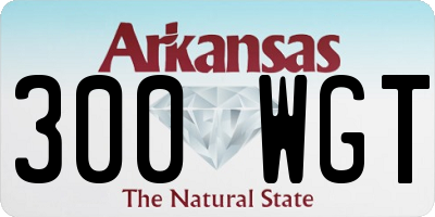 AR license plate 300WGT