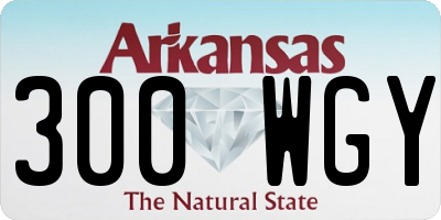 AR license plate 300WGY