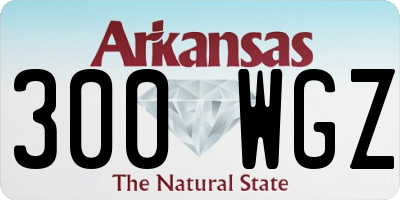 AR license plate 300WGZ