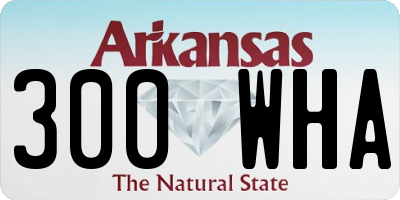 AR license plate 300WHA