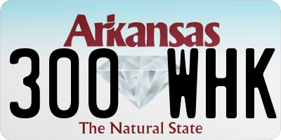 AR license plate 300WHK