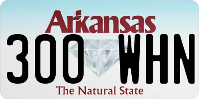 AR license plate 300WHN