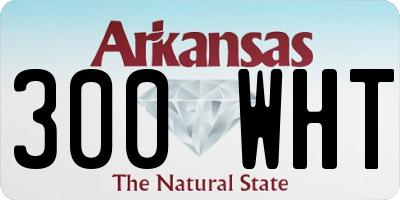 AR license plate 300WHT